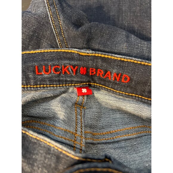 Lucky Brand Mens Relaxed Straight Jeans W36 L32 Mid-Rise Denim Dark Wash - Picture 4 of 5